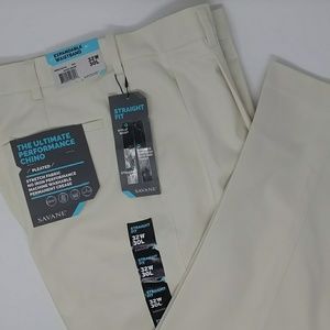 savane pleated ultimate performance chino
